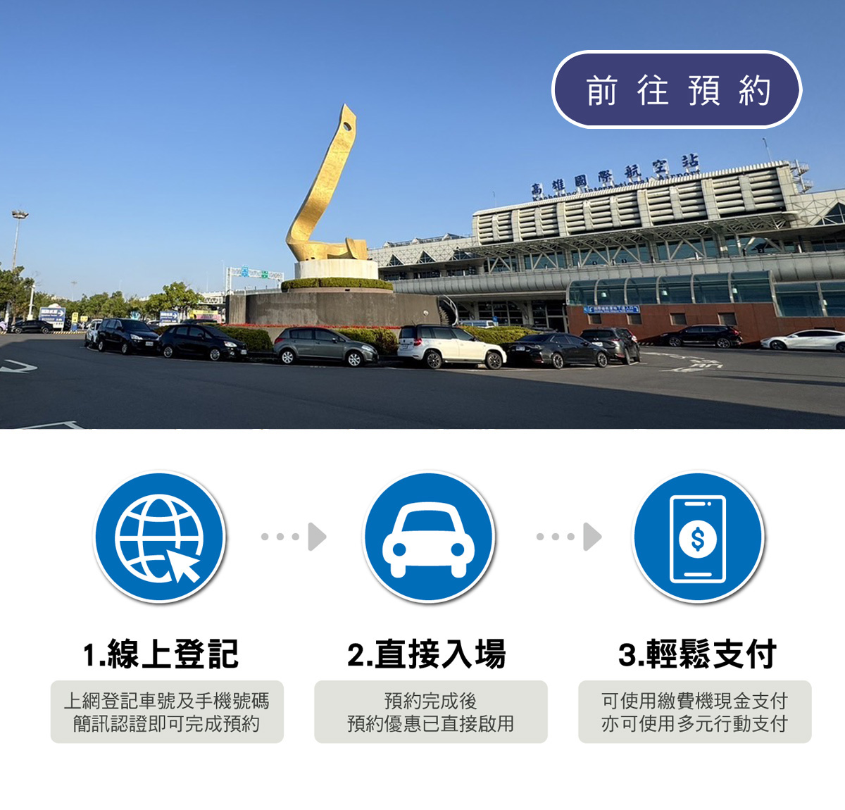高雄小港機場停車場預約平台